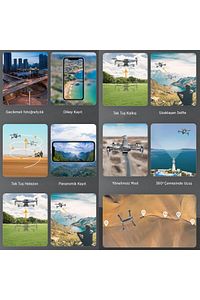 F22 S2 Pro Combo 4k Kameralı Drone Seti -2 Batarya-6 Km Menzil-engel Algılama-40 Dakika Uçuş Süresi ürün fotoğrafı