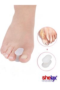 Ayak Parmak Arası Silikon Makara - Başparmak Ayırıcı - Şekil Düzeltici Makara Halluks Valgus ürün fotoğrafı