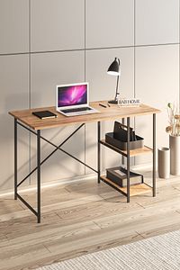 Çalışma Masası Ceviz Renk Bilgisayar Ve Laptop Masası Çalışma Ofis Masası ürün fotoğrafı