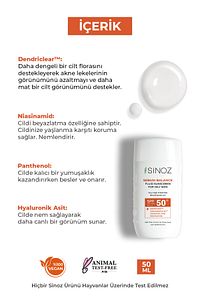 SPF50+ Yağlı Ciltler İçin Sıvı Yüz Güneş Kremi 50ml-Yeni Nesil Güneş Filtreleri Hibrit Formül PA++++ ürün fotoğrafı