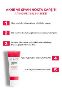 Akne Ve Siyah Nokta Karşıtı Arındırıcı Yüz Bakım Kil Maskesi 50 ml Tüm Ciltler Için ürün fotoğrafı