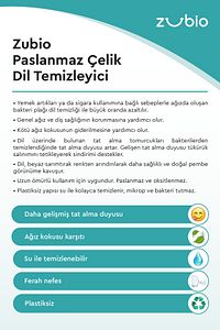 Paslanmaz Çelik Dil Temizleyici / Dil Sıyırıcı ürün fotoğrafı