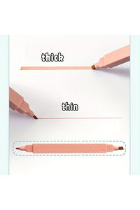 Çift Uçlu Kare Fosforlu Kalem Seti 6 Lı Paslel ürün fotoğrafı