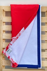 Yelken Desenli Çizgili Plaj Havlusu 75x 150cm ürün fotoğrafı