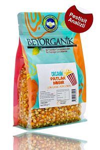 ORGANİK Patlak Mısır 500gr (PESTİSİT ve AFLATOKSİN ANALİZLİ) ürün fotoğrafı