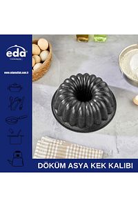 Asya Granit Döküm Kek Kalıbı Sık Dilimli Kek Kalıbı 26 cm ürün fotoğrafı