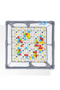 Playard Güvenli Bebek Ve Çocuk Oyun Alanı Oyun Parkı 120x120 Oyun Matı Topları Ve ,yataklı Gri ürün fotoğrafı