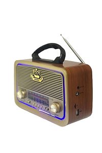 301 Eskitme Nostalji Tasarımlı Bluetoothlu Nostalji Radyo Fm-sd Kart-aux NSTJ000002001 ürün fotoğrafı