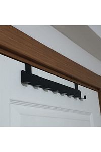 Metal Siyah Amerikan Kapı Arkası Askılık Organizer Askılık Ve Mutfak Banyo Kapı Arkası Askılık Mt60s ürün fotoğrafı