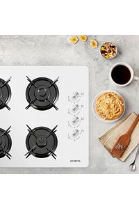 KO-40 TSHDF Set Üstü Ocak Beyaz Cam Doğalgazlı ürün fotoğrafı