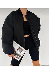 Unisex Bomber Kolej Ceket ürün fotoğrafı