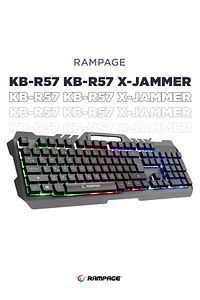 Kb-r57 X-jammer Gökkuşağı Aydınlatmalı Usb Tam Türkçe Gaming Oyuncu Klavyesi ürün fotoğrafı