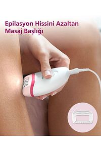 BRE255/05 Kablolu Epilatör,Bacak İçin Kullanım,Işık Özellikli,3 Ek Parçalı,2 Hız Ayarı ürün fotoğrafı