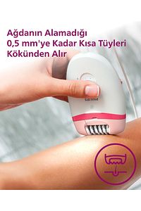 BRE255/05 Kablolu Epilatör,Bacak İçin Kullanım,Işık Özellikli,3 Ek Parçalı,2 Hız Ayarı ürün fotoğrafı