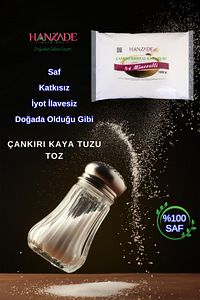 84 Mineralli Doğal Çankırı Kristal Toz Kaya Tuzu 1 Kg ürün fotoğrafı