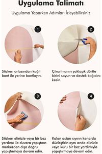 Ayda Oturan Sevimli Kız Ve 140 Adet Yıldız Ve Puantiyeler Kız Çocuk Odası Duvar Sticker Seti ürün fotoğrafı