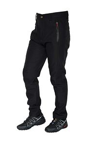 Kışlık Siyah Outdoor Su Rüzgar Geçirmez Trekking Softshell Pantolon ürün fotoğrafı