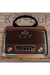 301 Ahşap Nostaljik Görünümlü Bluetoothlu Usb-sd Card Mp3 Çalar Radyo Müzik Çalar ürün fotoğrafı