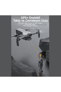 F22 S2 Pro Combo 4k Kameralı Drone Seti -2 Batarya-6 Km Menzil-engel Algılama-40 Dakika Uçuş Süresi ürün fotoğrafı