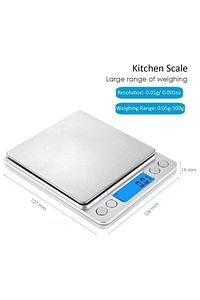Hassas Terazi Professional Lcd Ekran Mutfak Ve Kuyumcu Epoksi Terazi Tartı - 500 Gr./0.01 Gr. ürün fotoğrafı