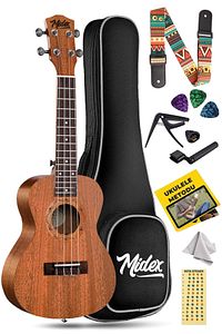 Sp-21m Set Maun Soprano Ukulele (SOFTCASE CAPO METOD NOTA STİCKER ASKI PENA) ürün fotoğrafı