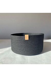 Siyah Ikili Tek Kapaklı Kutu Set, Dekoratif Kutu Set, Saklama Kabı, Banyo Aksesuarı ürün fotoğrafı