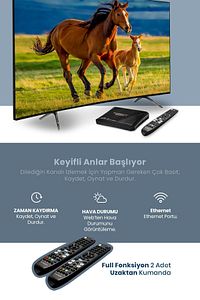 Ranger Plus Full Hd Uydu Cihazı 2 Adet Kumandalı 10 Yıl Garantili ürün fotoğrafı