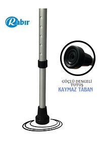 Baston Ayarlanabilir 80-100 Denge Bastonu Siyah ürün fotoğrafı