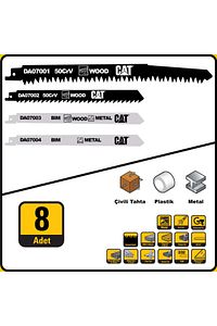 Da07901 8 Parça Profesyonel Metal/ahşap Kesme Tilki Kuyruğu Testere Ucu ürün fotoğrafı