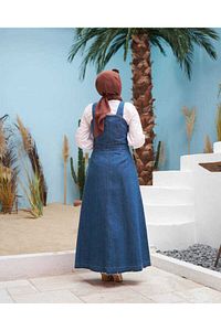 Salopet Kot Etek - Koyu Mavi - Neways ürün fotoğrafı