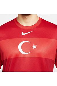 Türkiye 2020 Milli Takım Deplasman Erkek Kırmızı Yuvarlak Yaka Forma ürün fotoğrafı