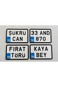 Dekor Plaka, Bisiklet Plaka, Isimli Plaka, Cam Önü Plakası, Aksesuar Plaka ürün fotoğrafı