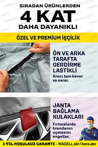 Hatchback Araçlar Ile Uyumlu Lüks X300 Pro Araba Brandası Miflonlu Branda Oto Çadır Örtü ürün fotoğrafı