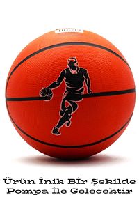 Basketbol Topu Iç Dış Mekan Pompa Hediyeli 7 Numara Turuncu ürün fotoğrafı