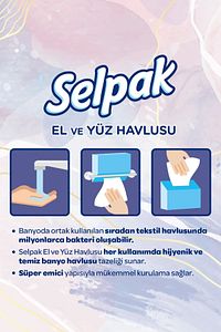 ® El Ve Yüz Havlusu 3'lü 240 Yaprak ürün fotoğrafı