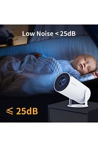 Mini Beyaz Taşınabilir Sinema Projektörü 720p Ev Sineması Bluetooth Android Projeksiyon ürün fotoğrafı
