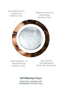 Biberiye Suyu Dökülme Karşıtı Ve Hızlı Saç Uzatma Etkili Saç Toniği %100 Doğal Ve Saf 100 ml ürün fotoğrafı