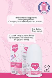 %100 Doğal Roll-On Kadın Deodorant Ter Kokusu Önleyici Bitkisel Leke Bırakmayan Vegan 50 ml X 2 Adet ürün fotoğrafı