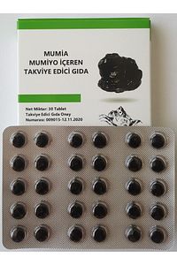 %100 Saf Mumiyo 30'lu Tablet Kırgızistan'dan İthal Shilajit ürün fotoğrafı