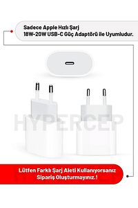 Iphone 18w/20w Uyumlu Şeffaf Şarj Başlığı Adaptörü Koruma Kablo Koruyucu Kılıfı 5'li Koruma Seti ürün fotoğrafı