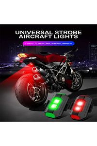 7 Renkli Rgb Led Motosiklet Uyarı Kaza Önleyici Mini Pilli Sinyal Led Drone Led ürün fotoğrafı