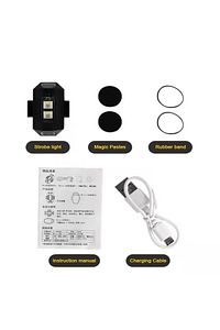 7 Renkli Rgb Led Motosiklet Uyarı Kaza Önleyici Mini Pilli Sinyal Led Drone Led ürün fotoğrafı