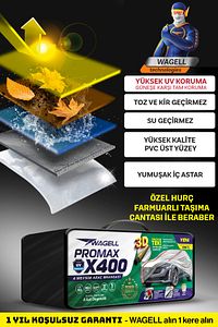 Hatchback Araçlar Ile Uyumlu Lüks X300 Pro Araba Brandası Miflonlu Branda Oto Çadır Örtü ürün fotoğrafı