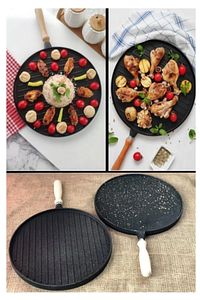 Döküm Çift Taraflı Gözleme / Izgara Tavası ürün fotoğrafı