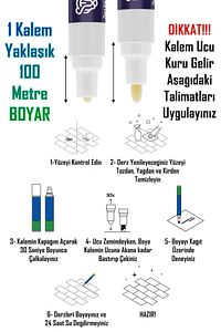 2li Beyaz Derz Kalemi Hızlı Kuruyan Yedek Uç Su Bazlı Kokusuz Derz Dolgu Fayans Yenileme Boyası ürün fotoğrafı