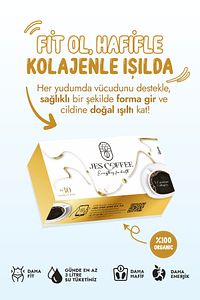 Jes Coffee L-Carnitine Collagen Hindiba Detox Diyet Granül Kahvesi FORMUNU YAKALA(30 Sachet)30 Days ürün fotoğrafı