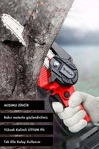 Pro Metal Dişli 18v Şarjlı Dal Budama Testeresi ürün fotoğrafı