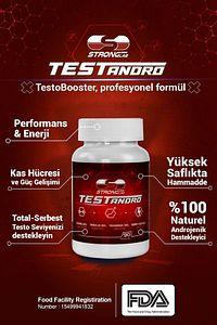 Testandro, Testo Booster, Tribulus, Panax Ginseng,mumiyo, Horny Goat Weed 90 Kapsül ürün fotoğrafı