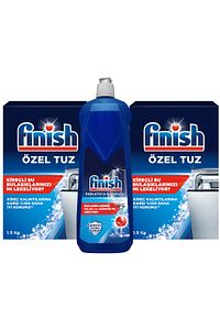 Bulaşık Makinesi Tuzu Kireç Kalıntılarına Karşı Koruyucu 3000 gram+ Parlatıcı & Kurutucu 800 ml ürün fotoğrafı