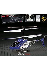Kumandalı Helikopter Gyro Mavi ürün fotoğrafı